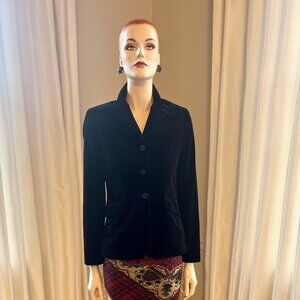 Theory Black Corduroy 3 Button Classic Blazer size Small